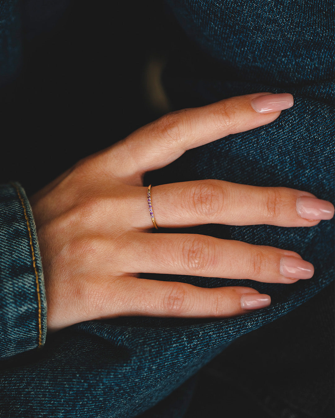 Kelly ring with Amethyst