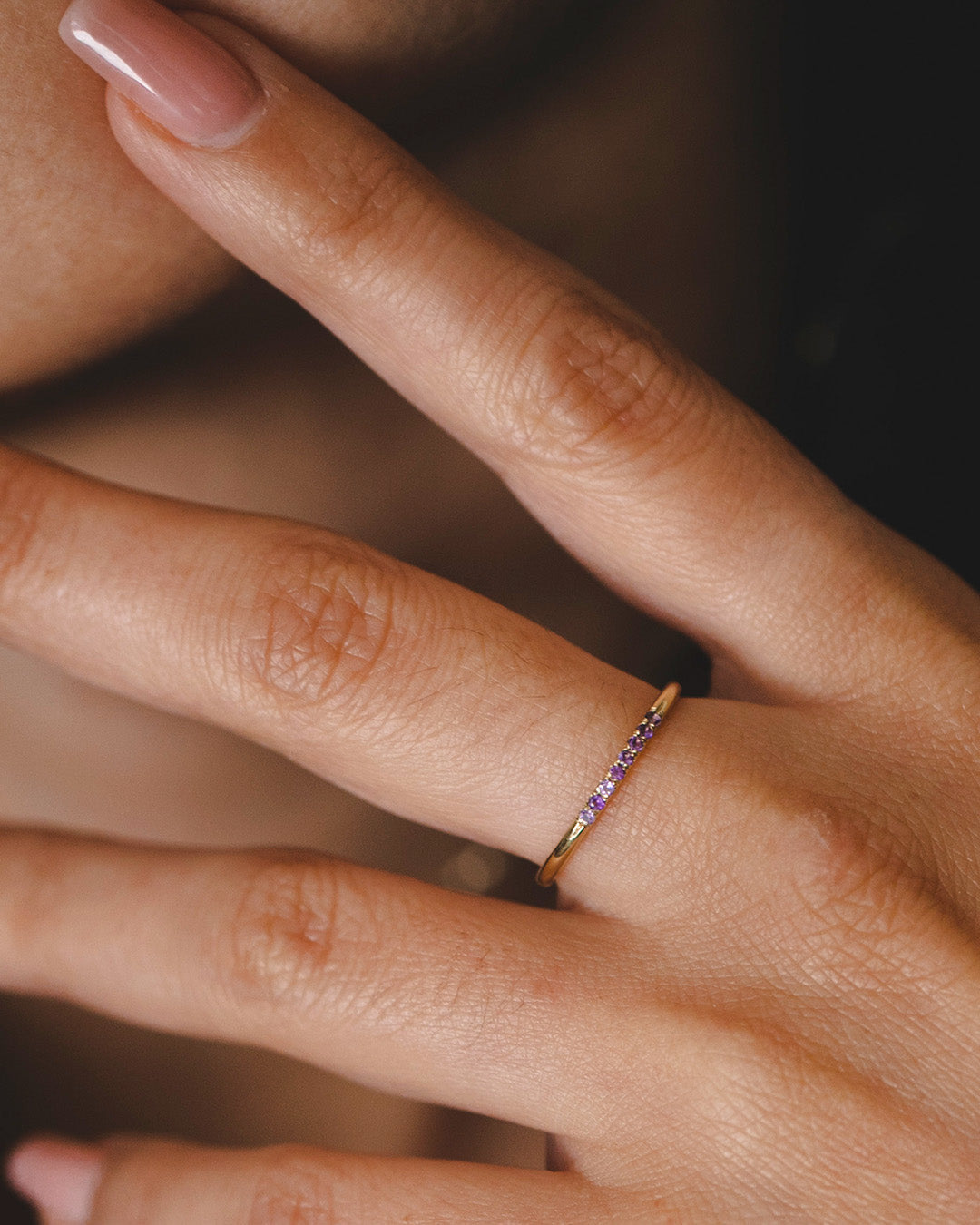 Kelly ring with Amethyst