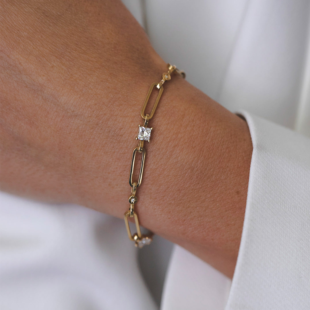 Nora bracelet white diamonds