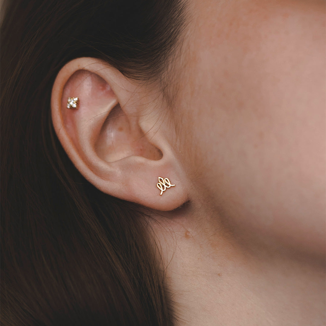 Small Crown Earring