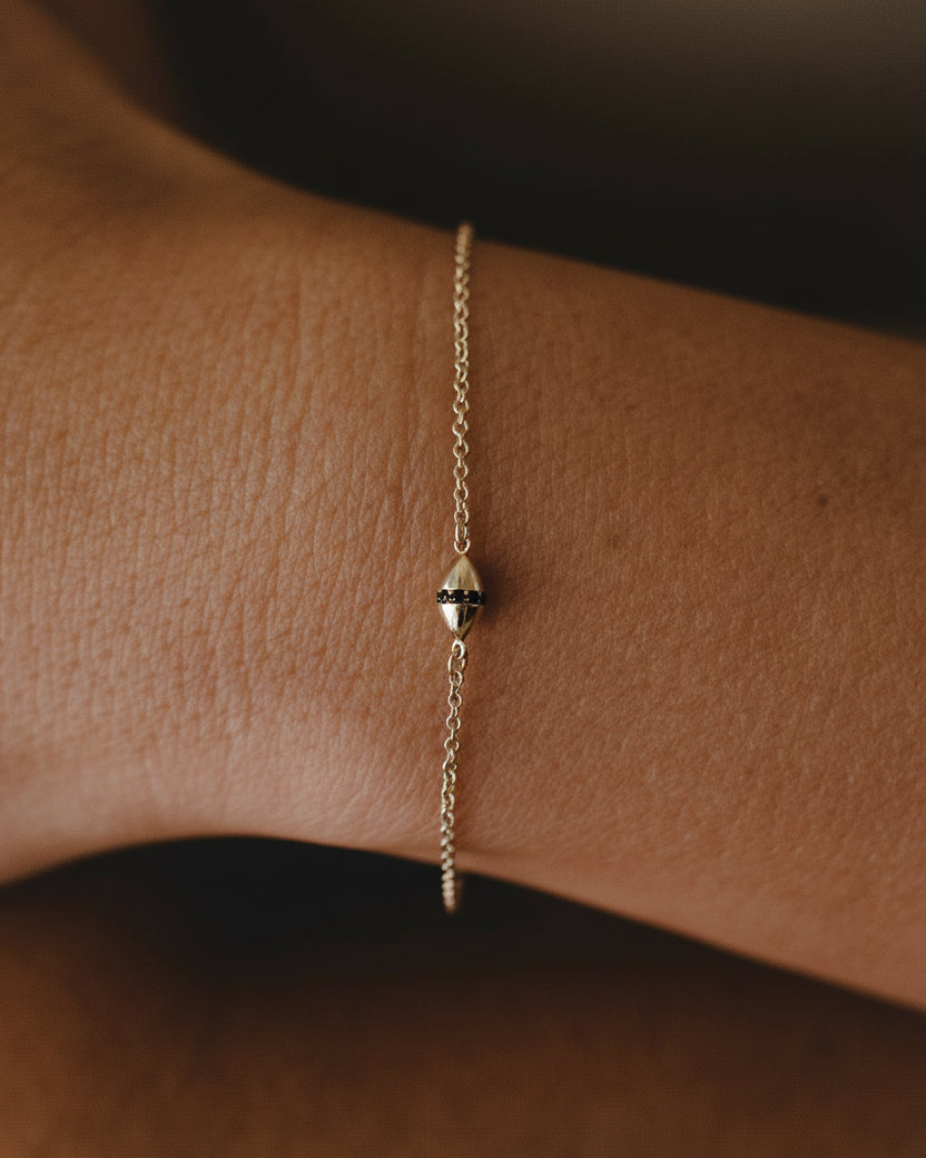 Coco Encrusted Bracelet Black Diamonds