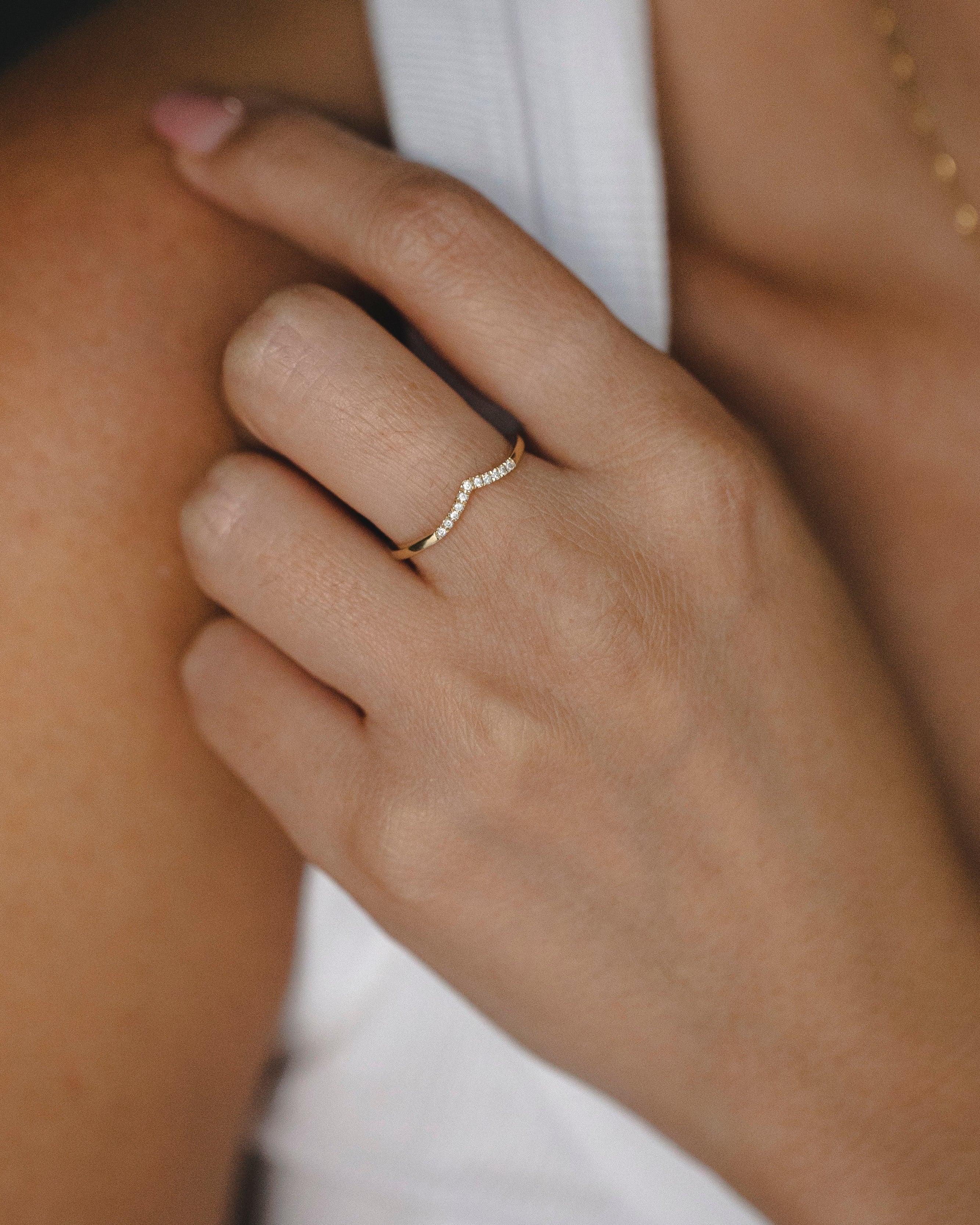 Hannah Ring With White diamonds