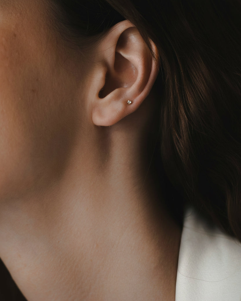 Martina Piercing Earring White Diamond