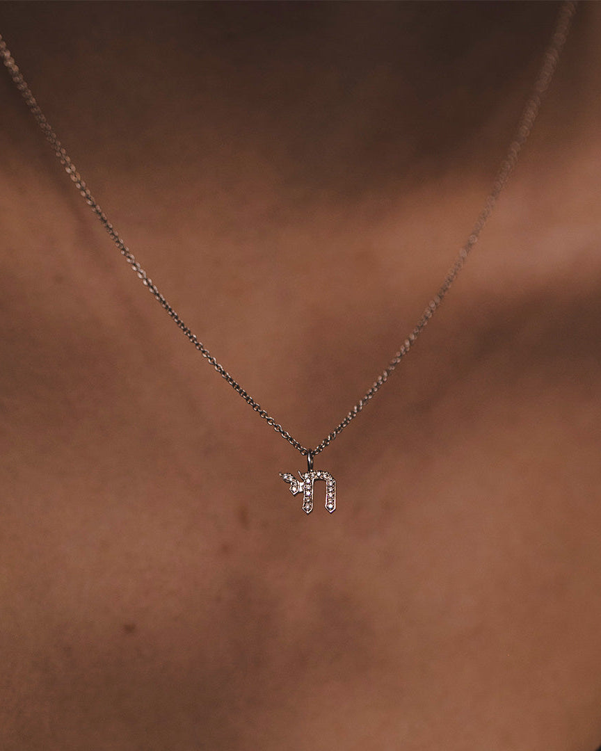 Chai Gold Necklace with Diamonds