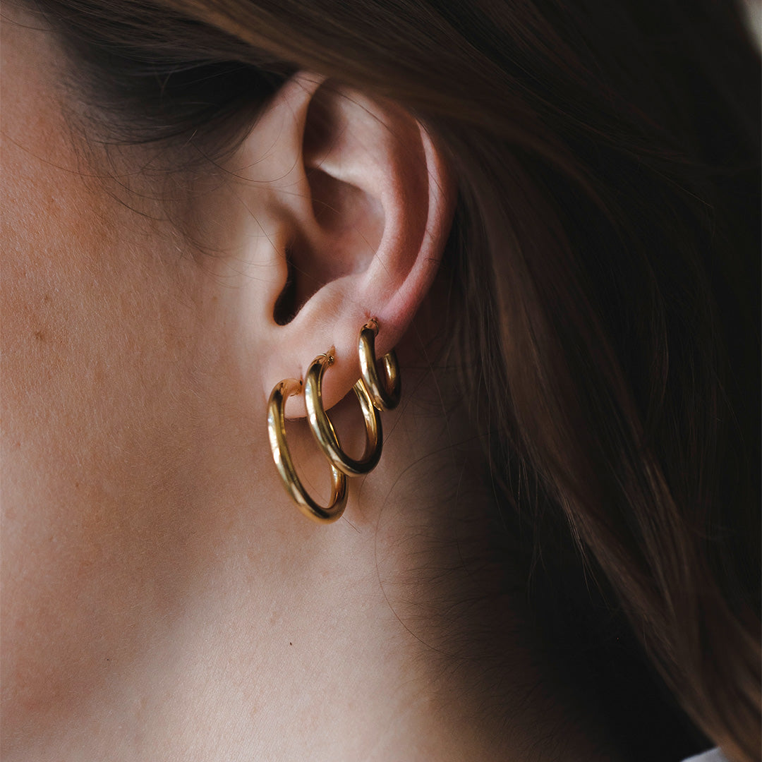 Brandy Gold Hoop Earring 26 mm