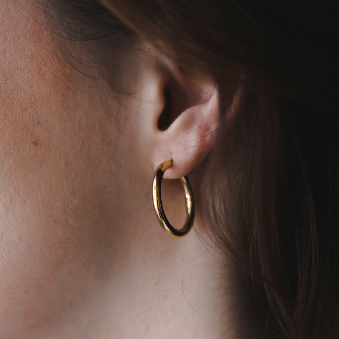 Brandy Gold Hoop Earring 26 mm