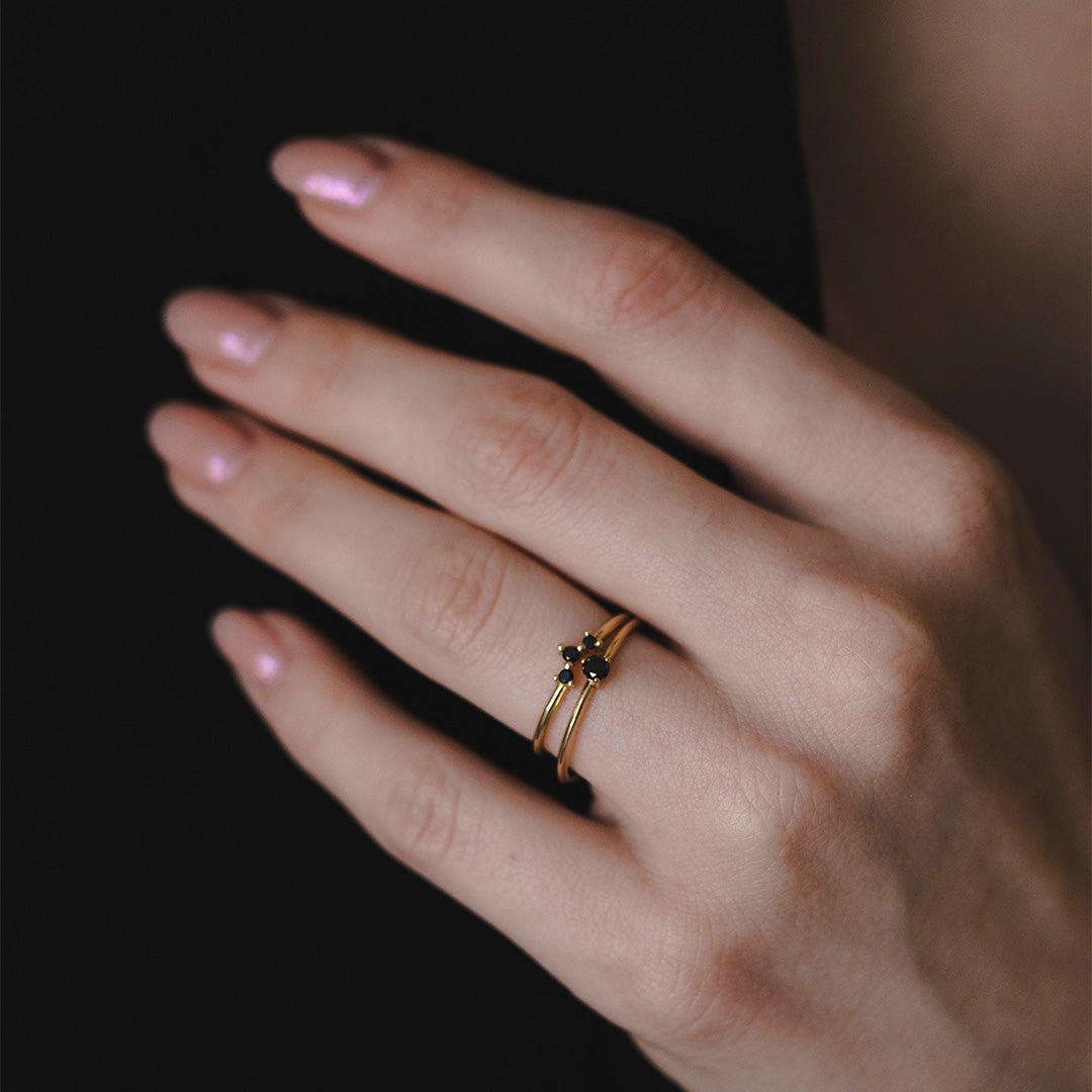 Kahlo Ring Black Diamond