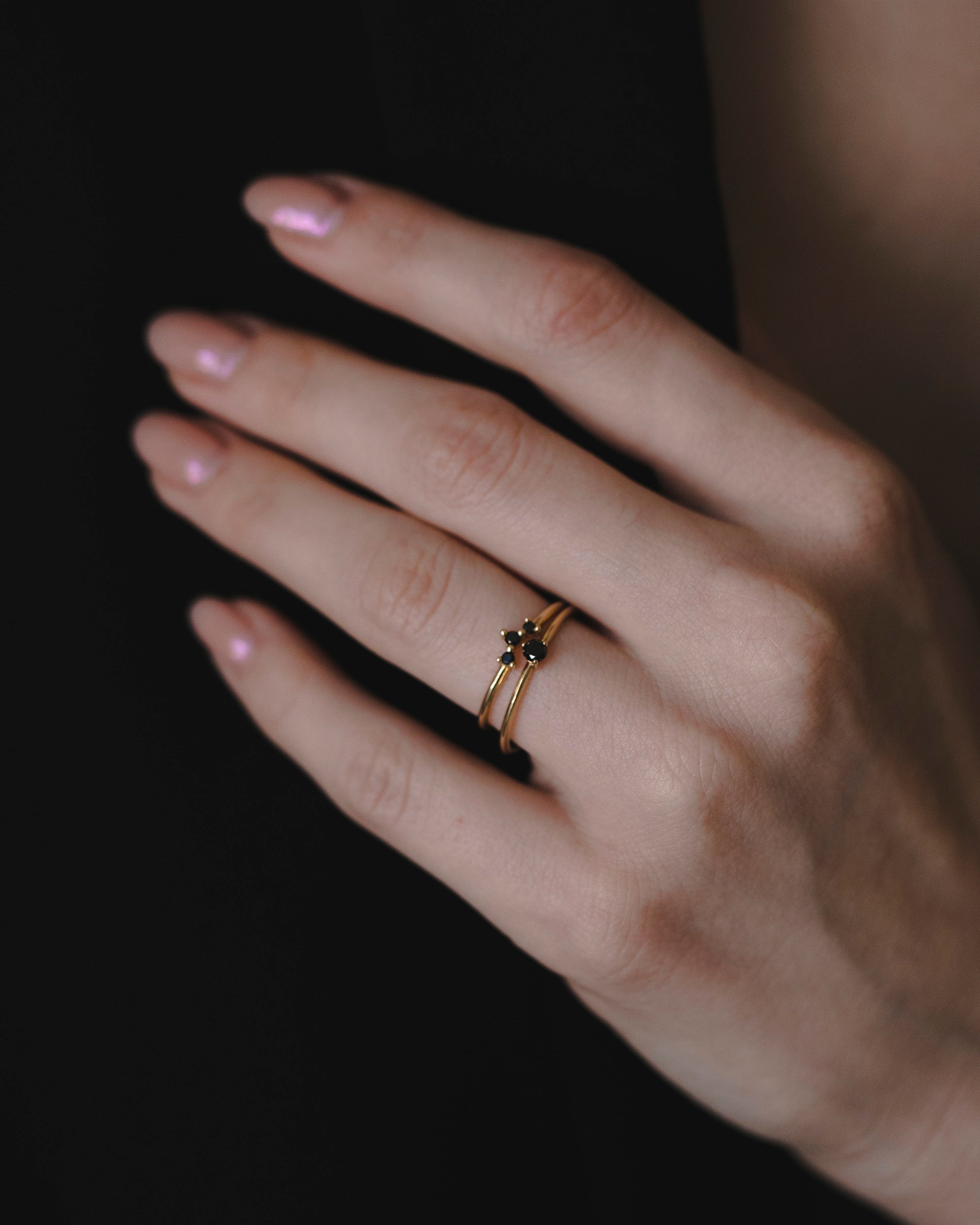 Frida Ring Black Diamonds
