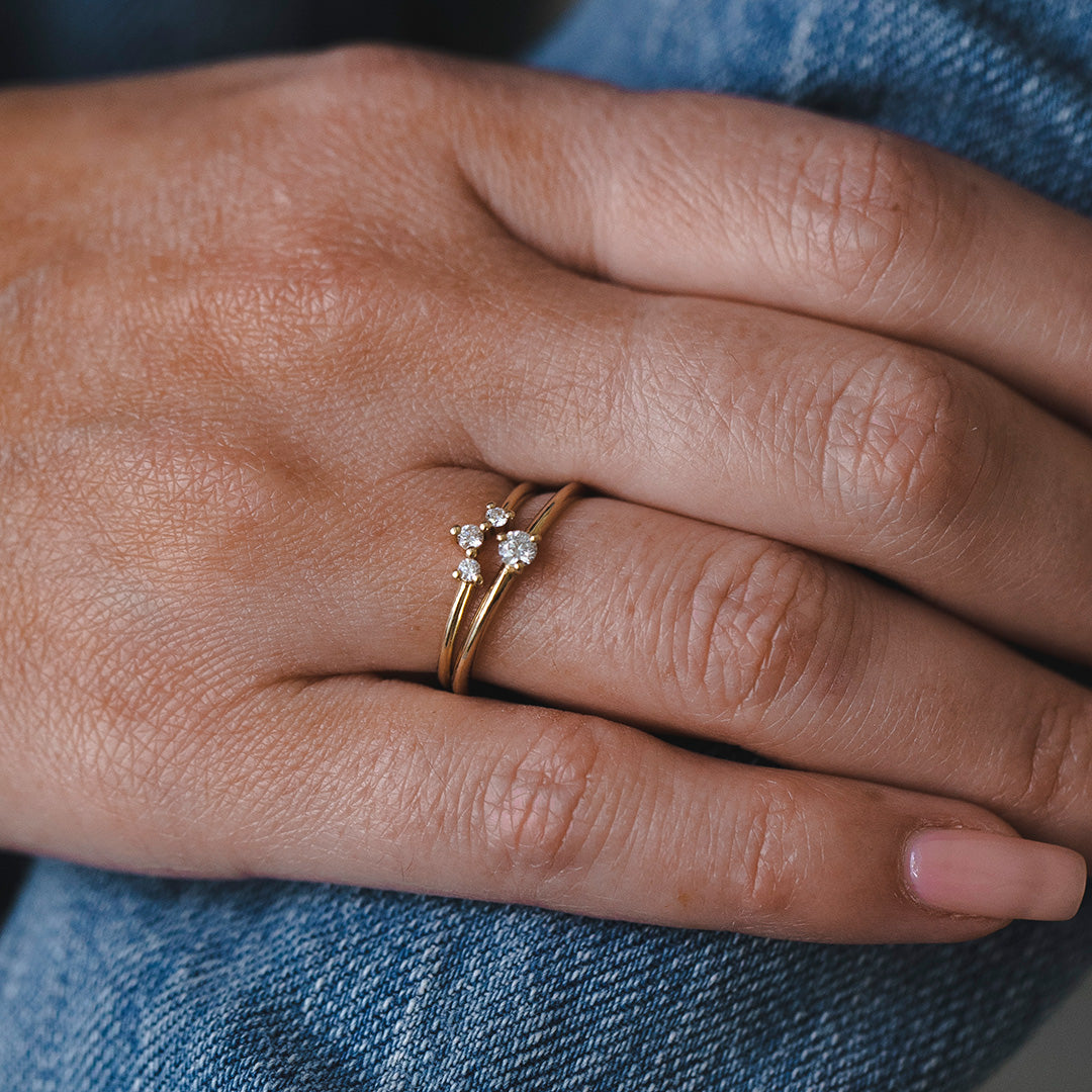 Frida Ring white diamonds