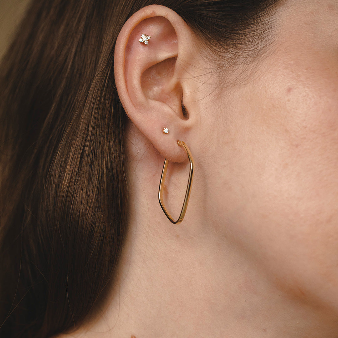 Hilary Gold Hoop Earring