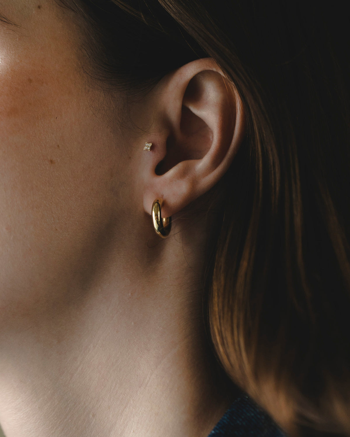 Miley Gold Hoop Earring