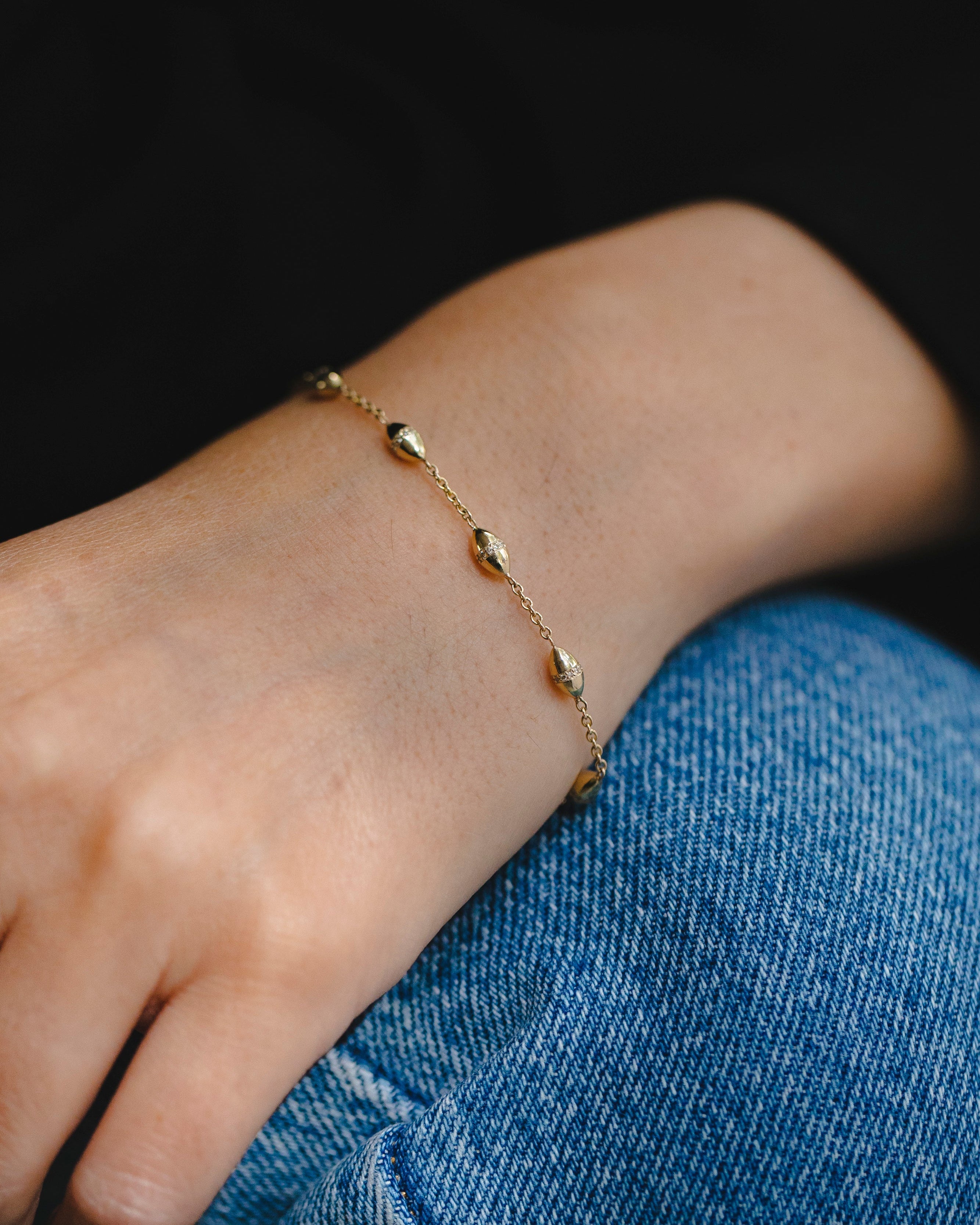 Arcoco Encrusted Bracelet White Diamonds