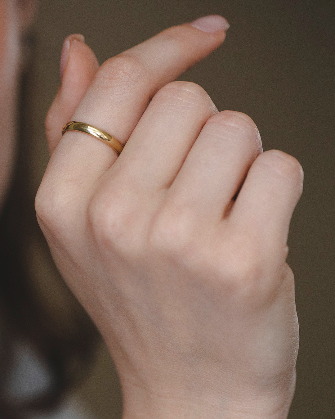 Jessie Gold Wedding Band - 3mm