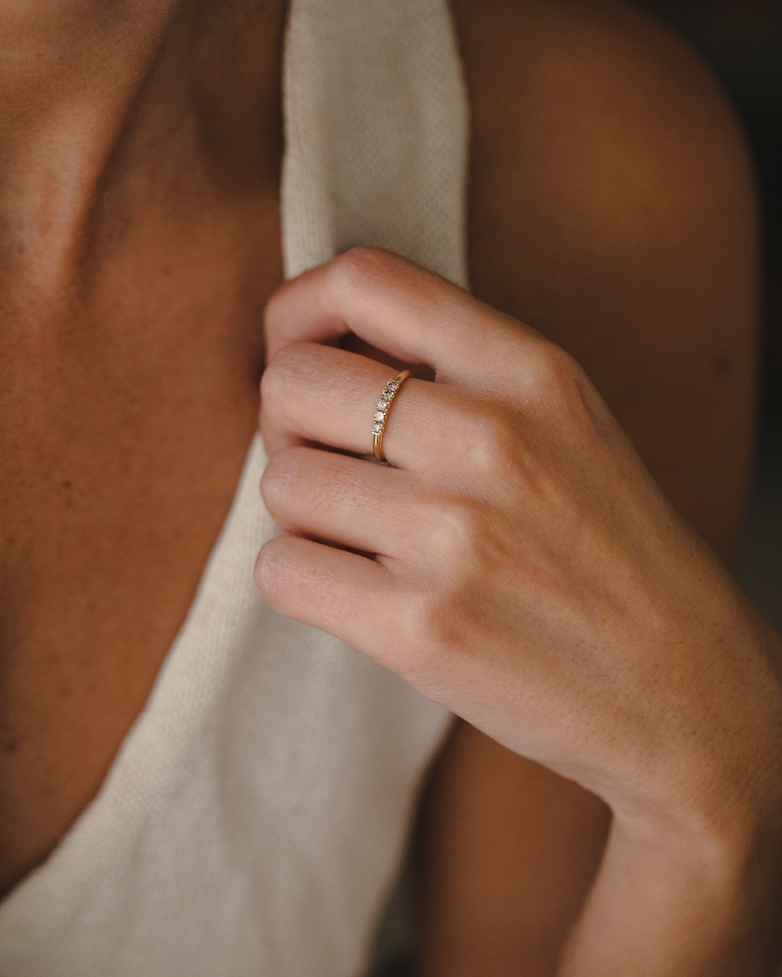 Candy Gold Ring cognac Diamonds