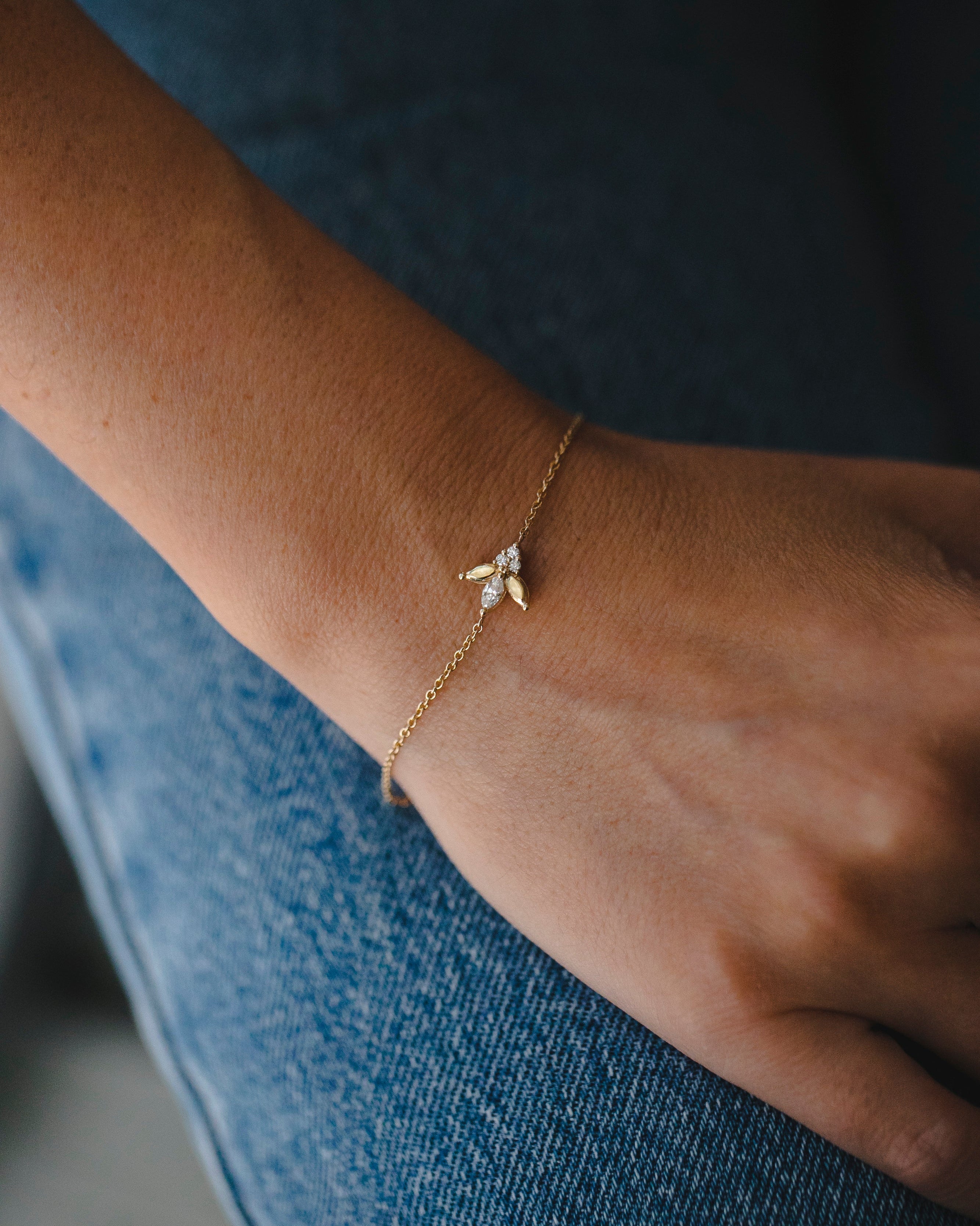 Jeanne poisson bracelet diamond