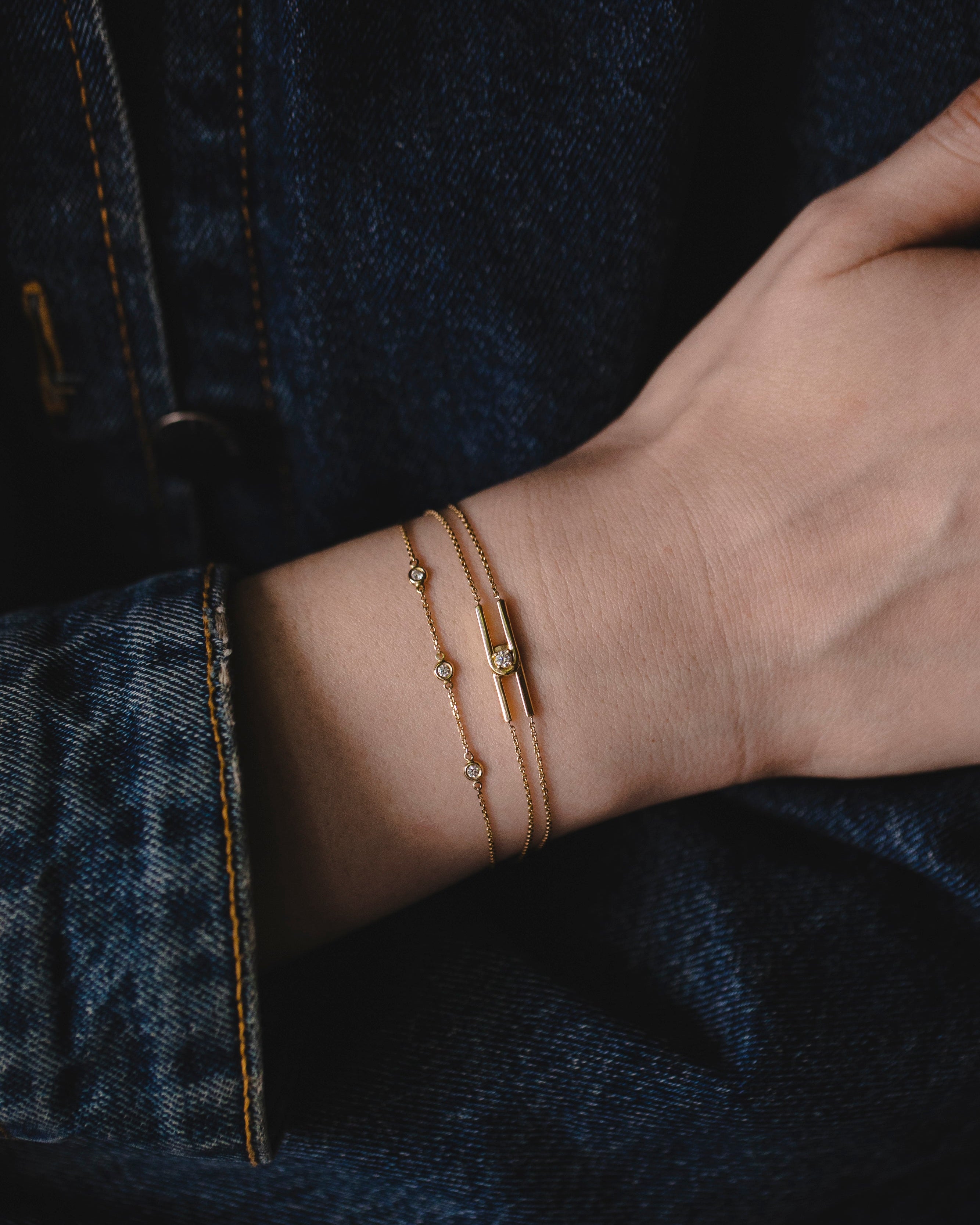 Alex Gold Bracelet White Diamonds