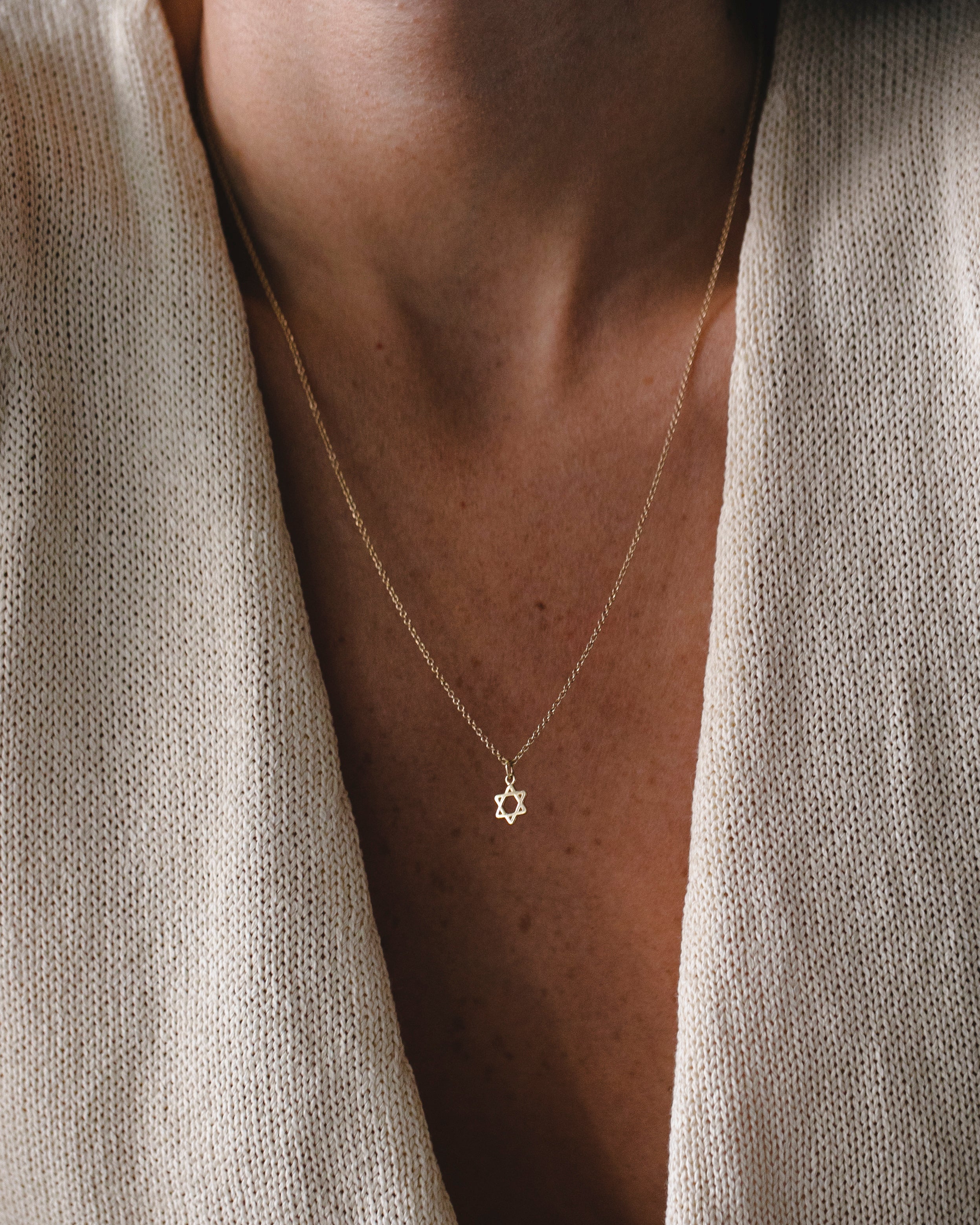 Nova Star Of David Gold Necklace