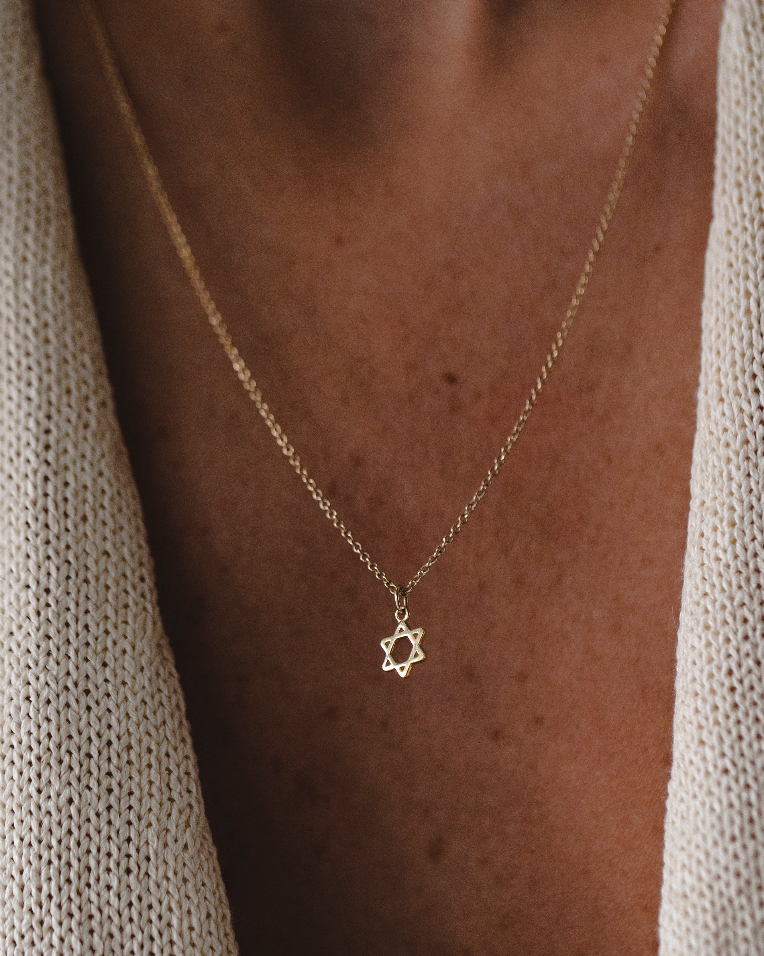 Nova Star Of David Gold Necklace