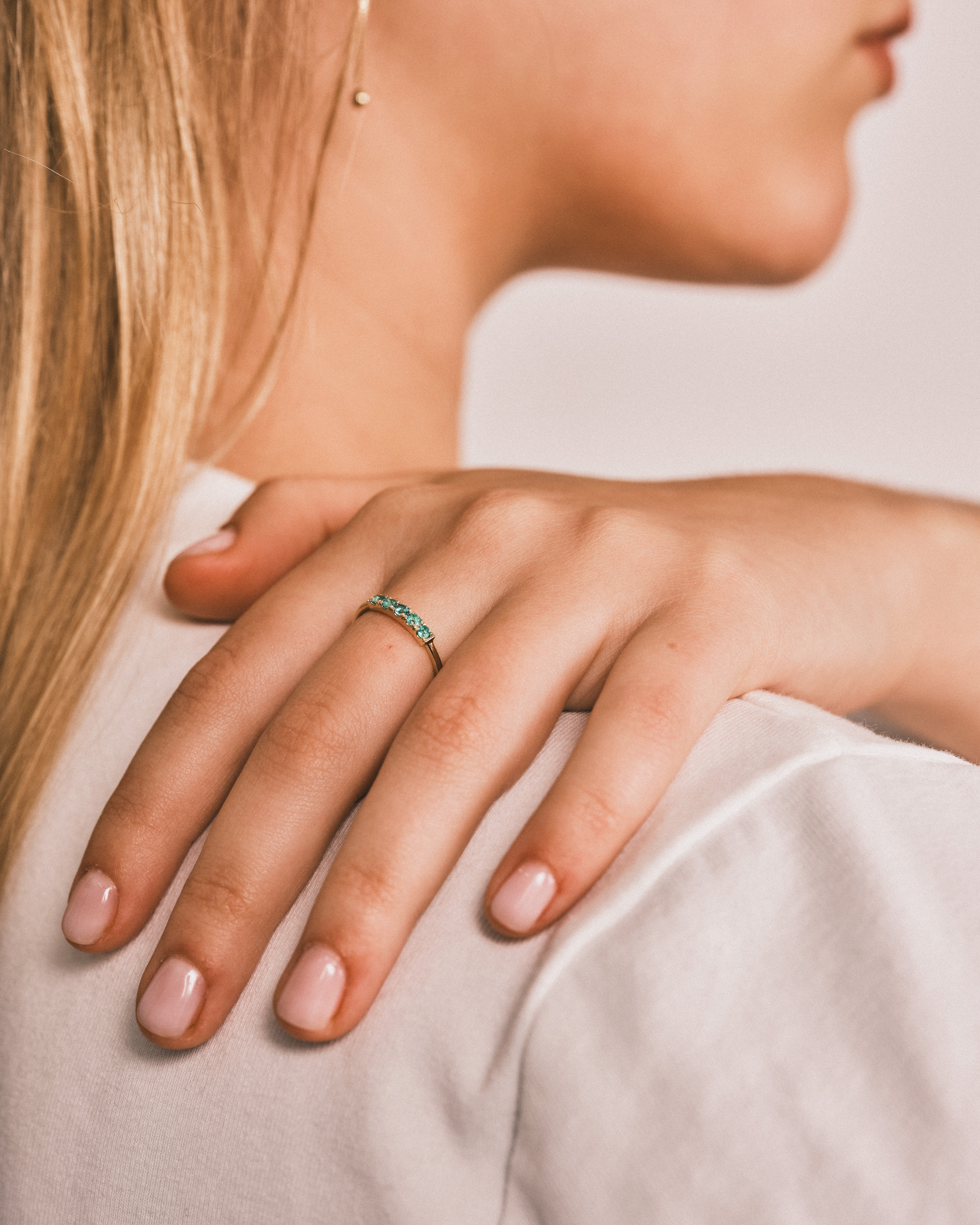 Candy Gold Ring With Emerald