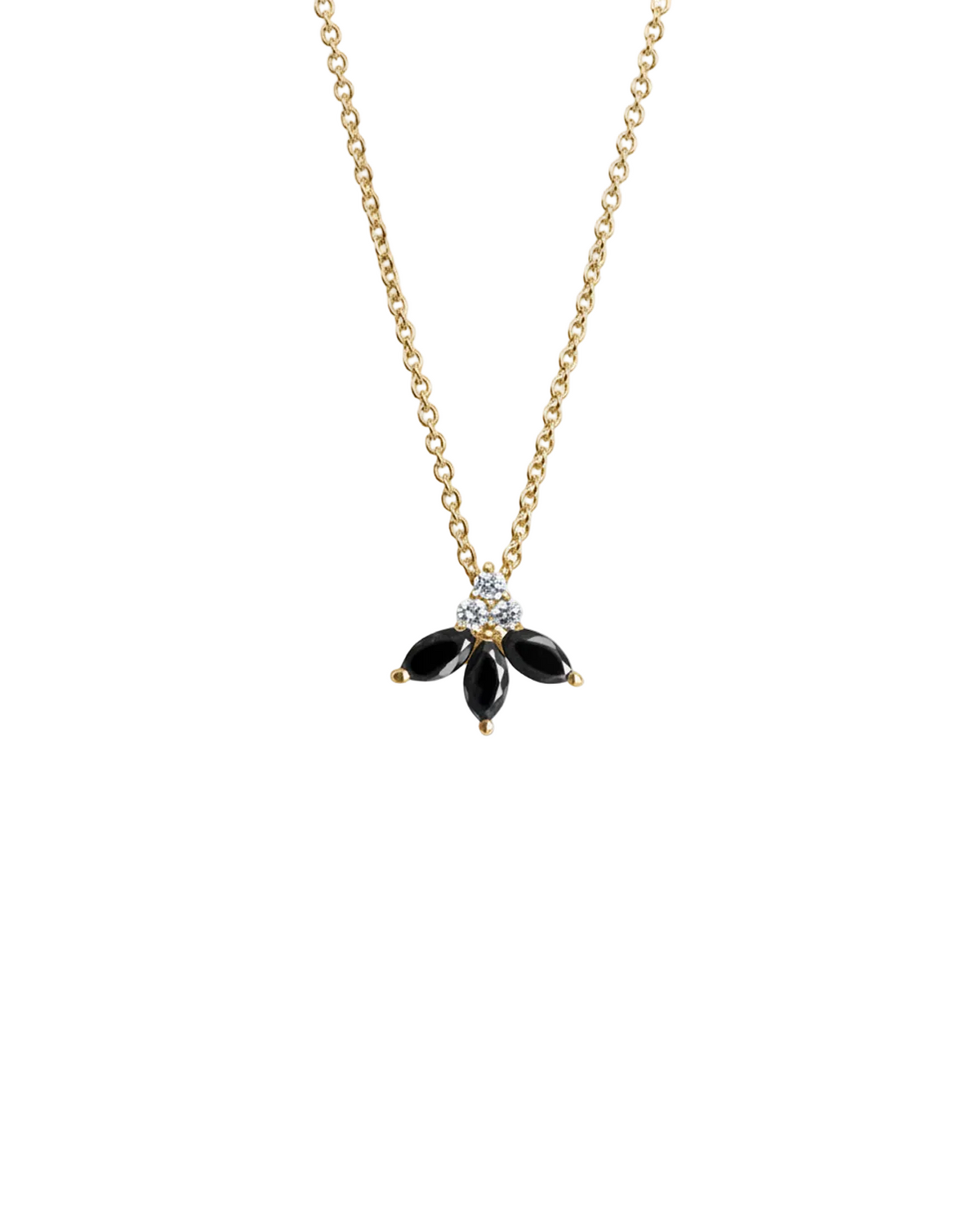 Jeanne Poisson Necklace Black Diamonds