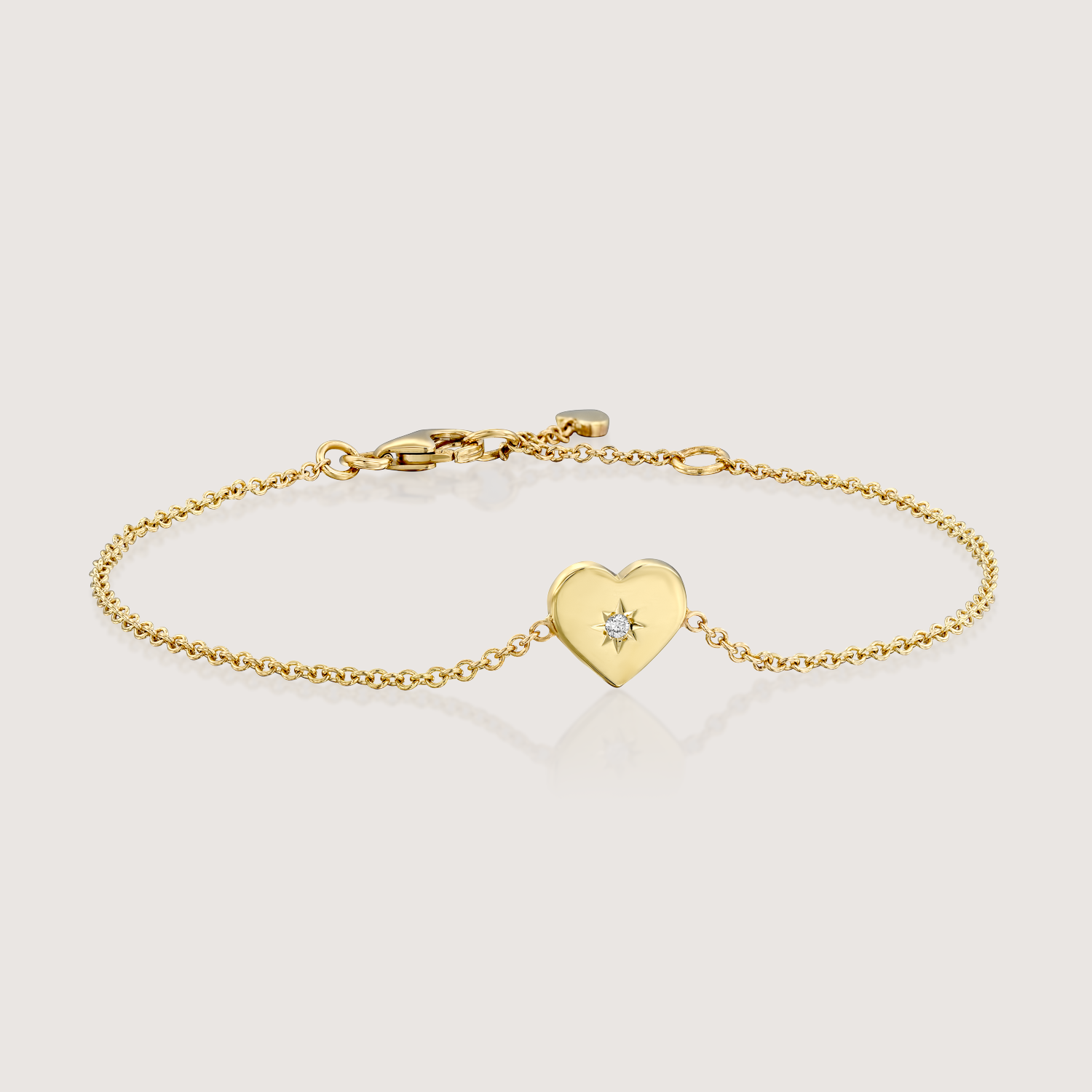 Heart Bracelet white diamond