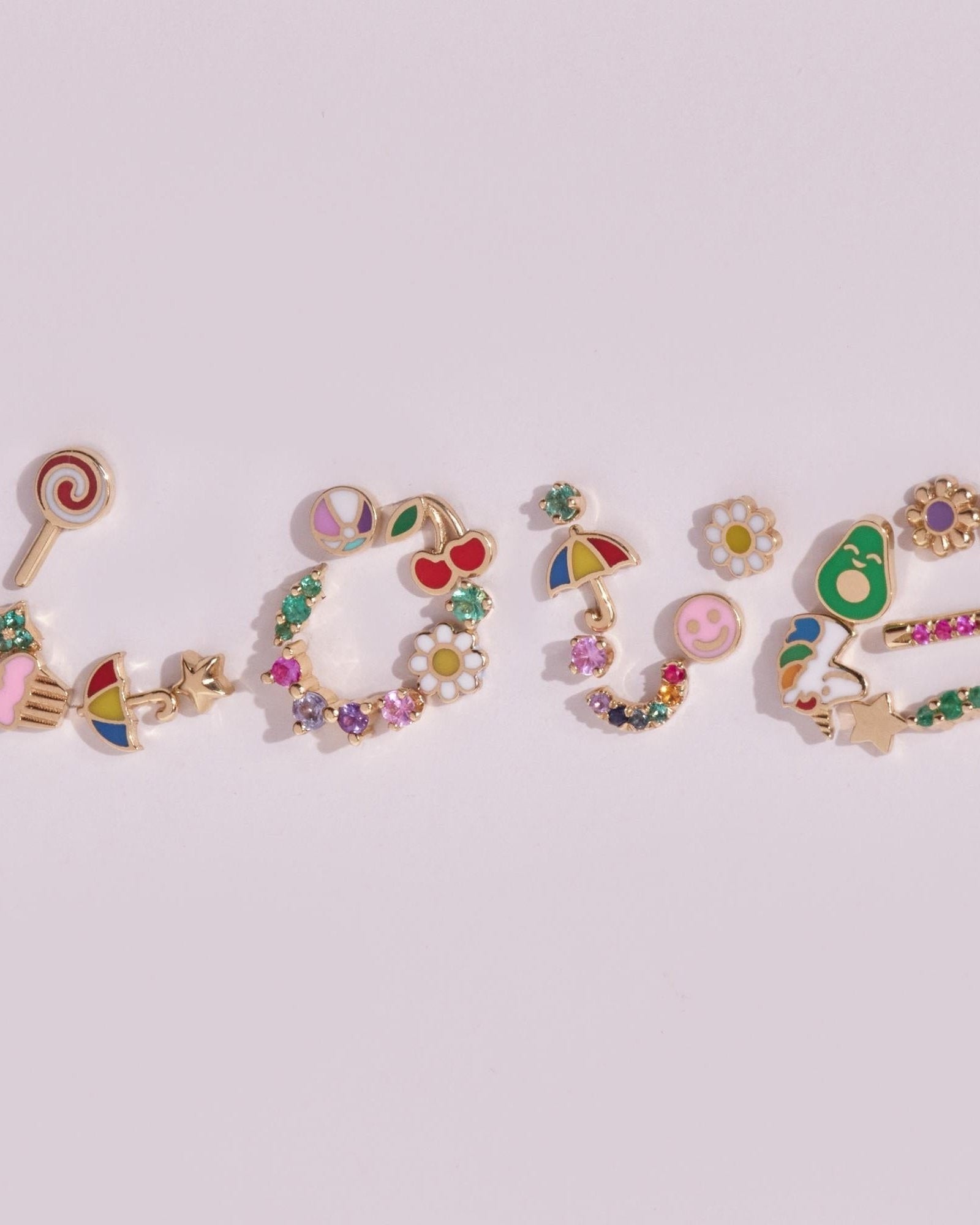 Lollipop Gold Earring