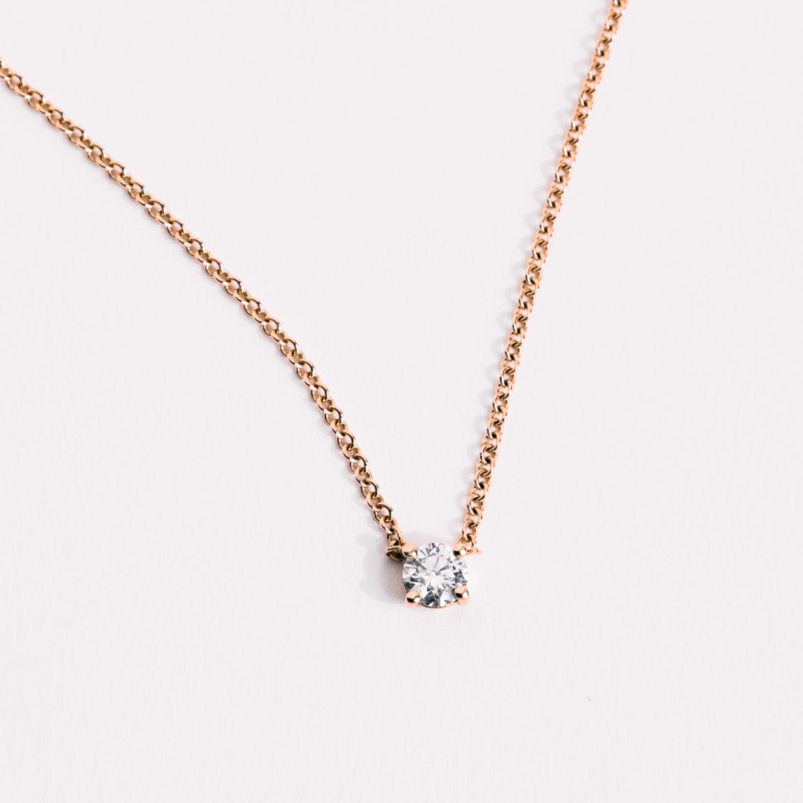 Annabelle Necklace White Diamond 4mm