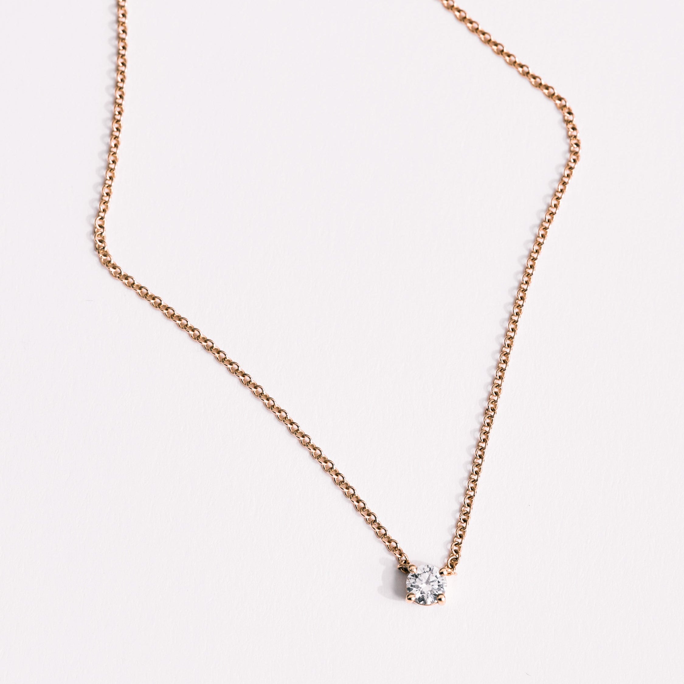 Annabelle Necklace White Diamond 4mm