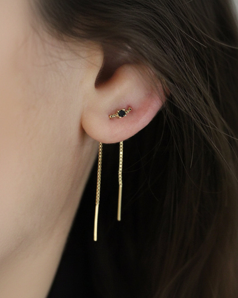 Nina Earring Black diamond