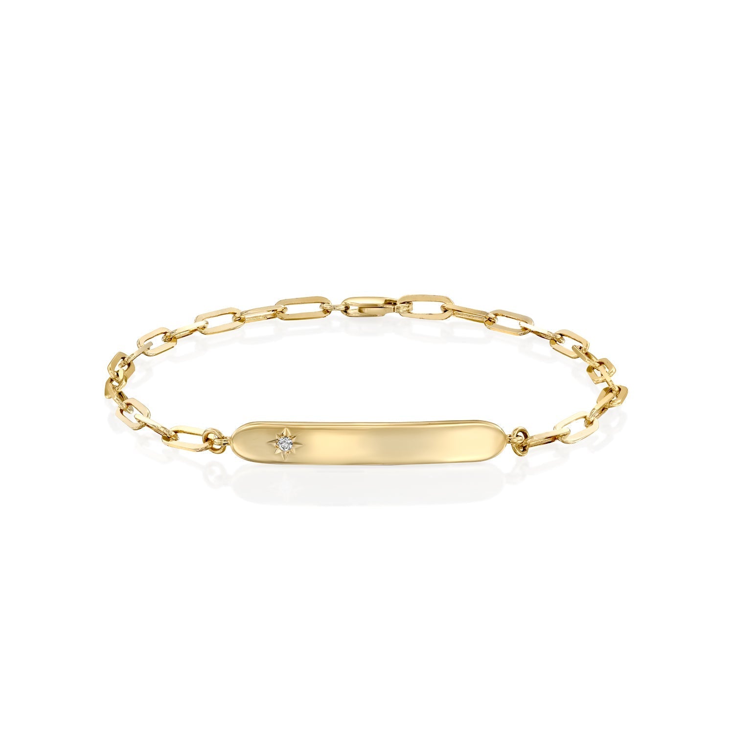Florence Bracelet With Star setting and Staple chain