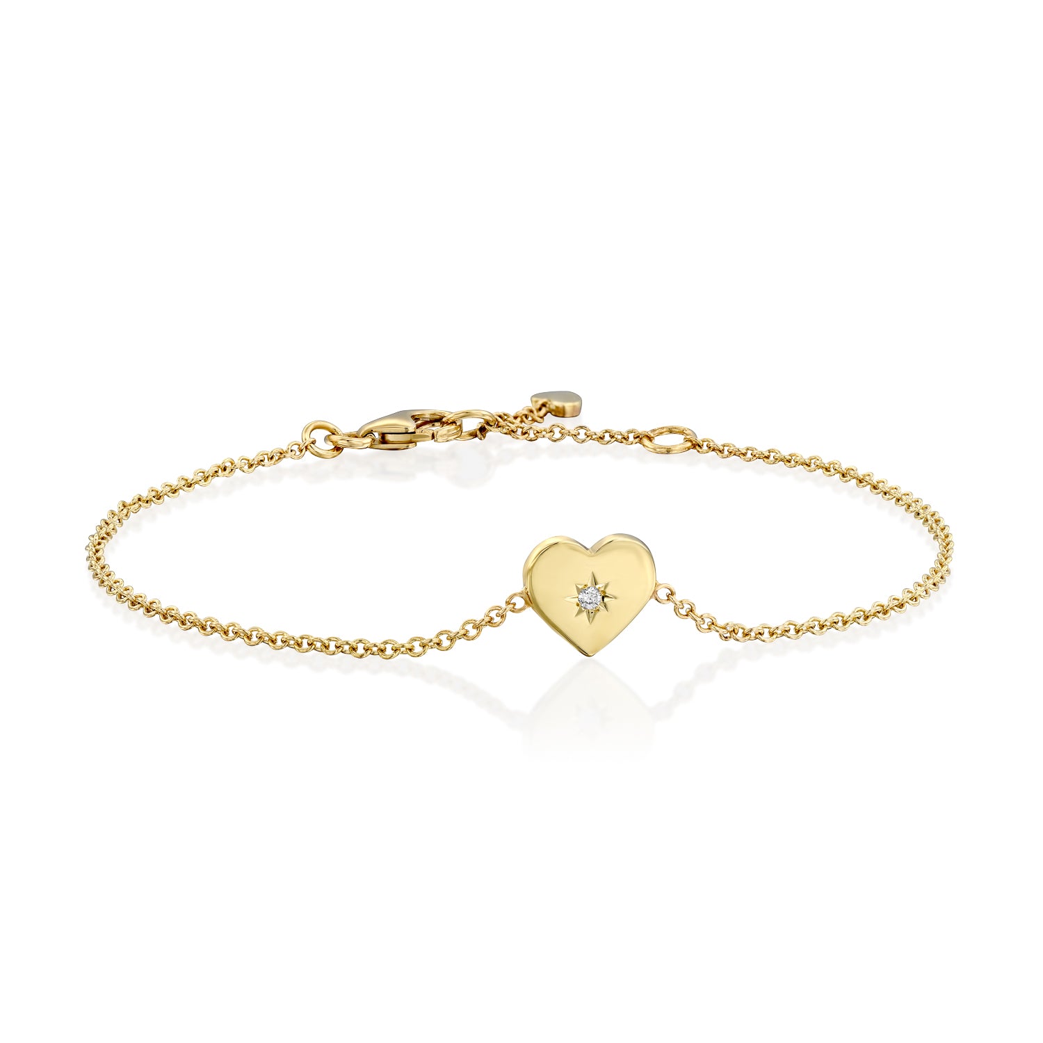 Heart Bracelet white diamond