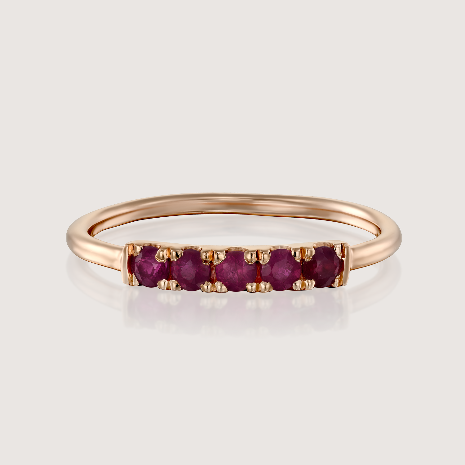 Candy Gold Ring With Ruby