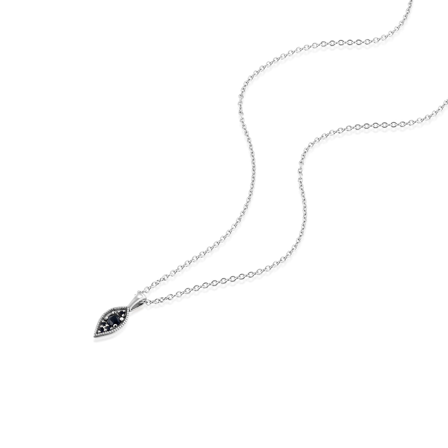 Jane Gold Necklace Black Diamond