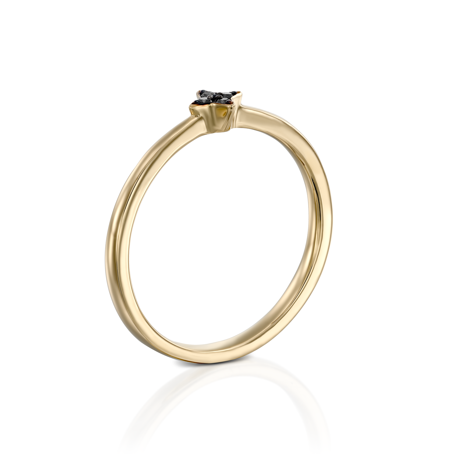 Mars Ring With Black Diamonds