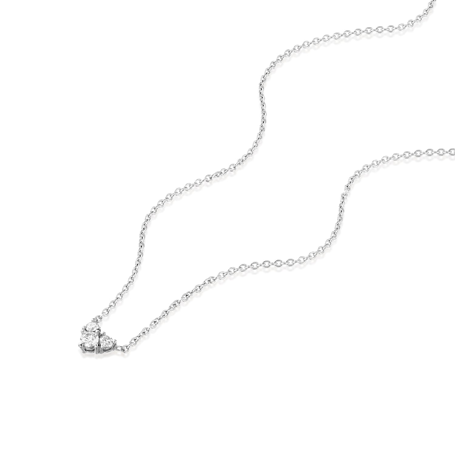 Tatiana Gold Necklace White Diamonds