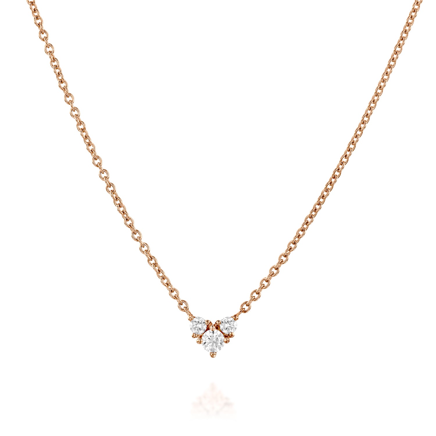 Tatiana Gold Necklace White Diamonds