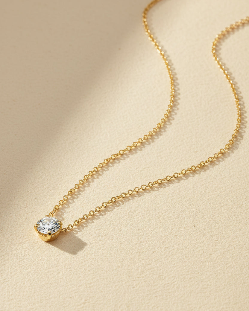 Annabelle Necklace White Diamond 5mm
