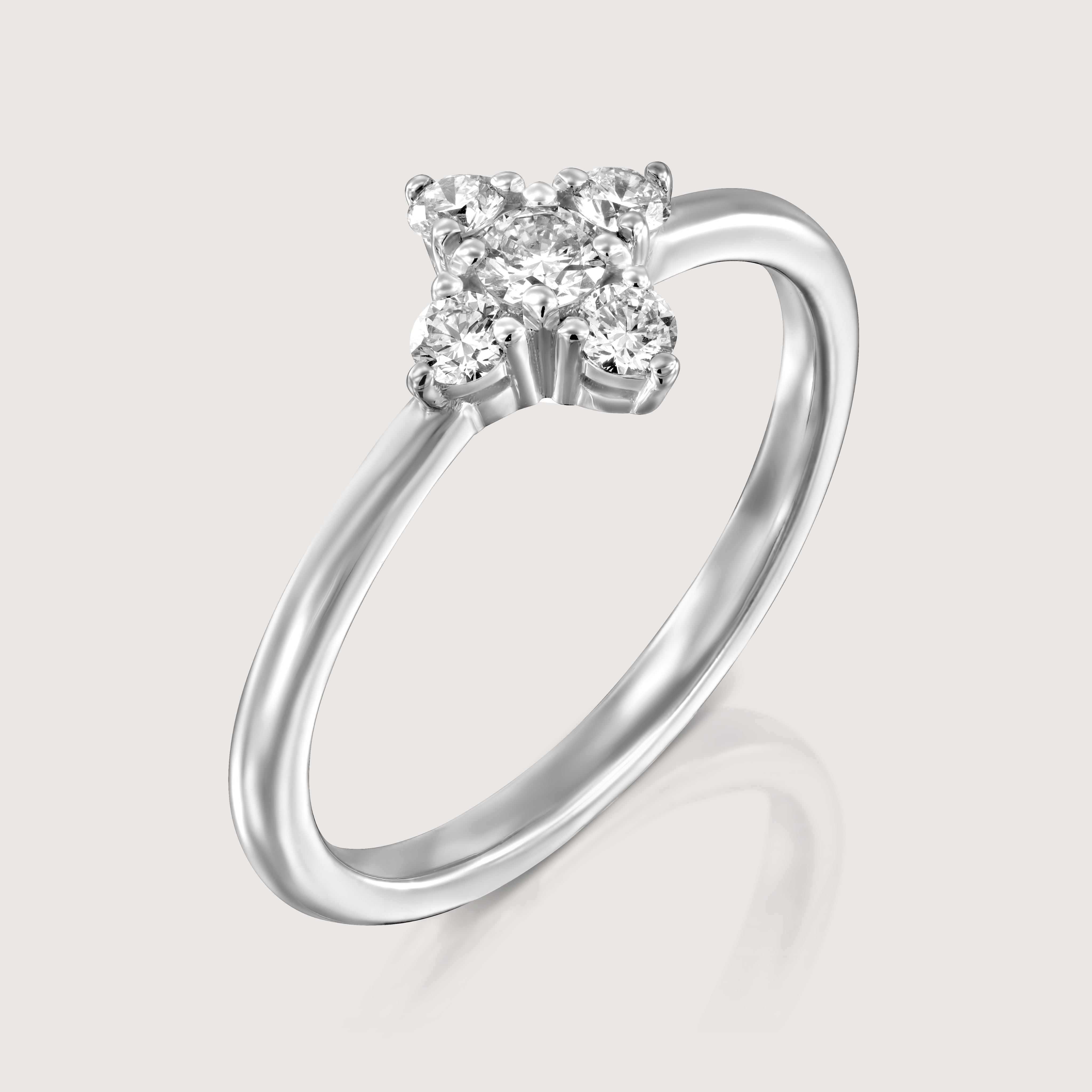 Eliana White Gold and Diamonds Ring