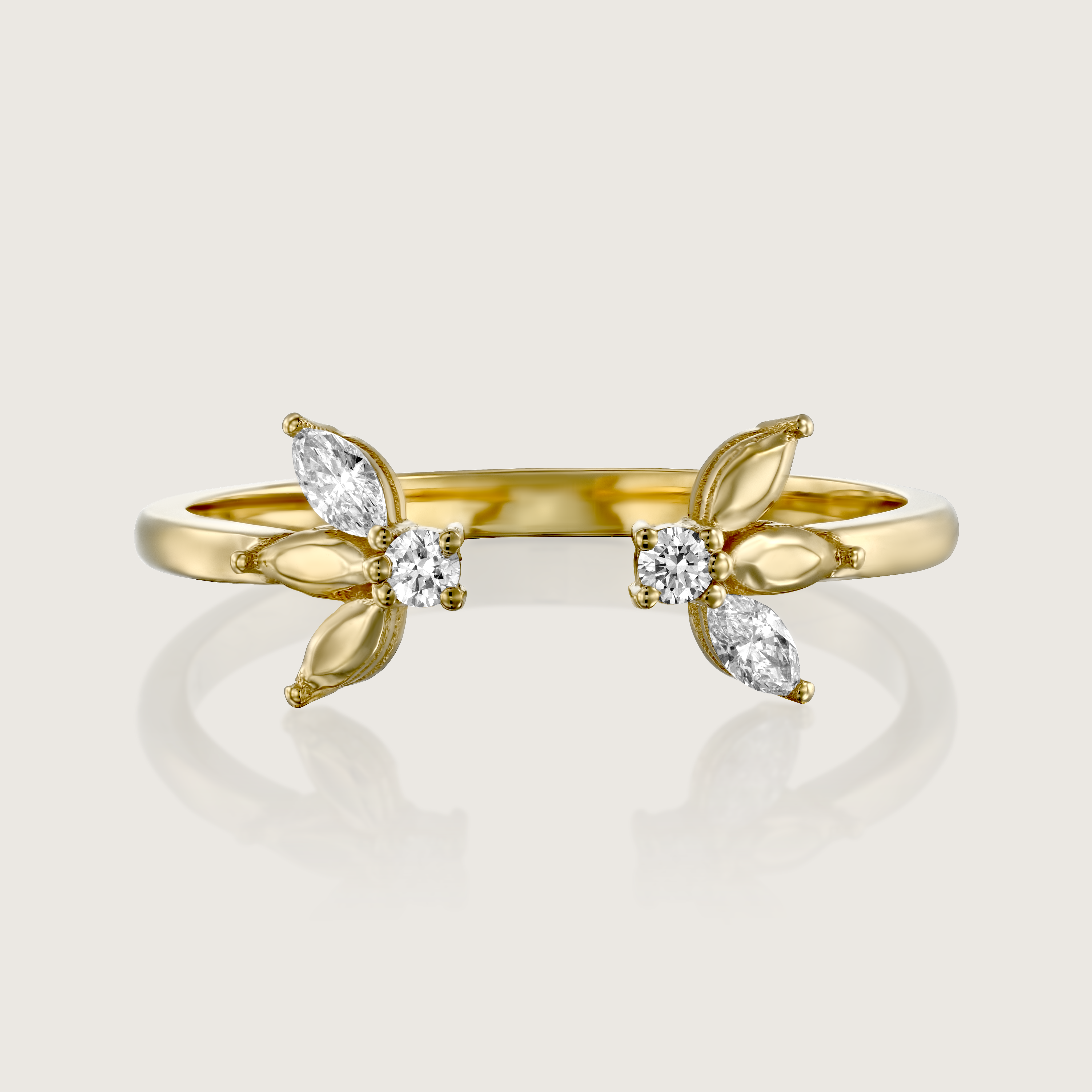 Jeanne Bécu Open Gold Ring Gold