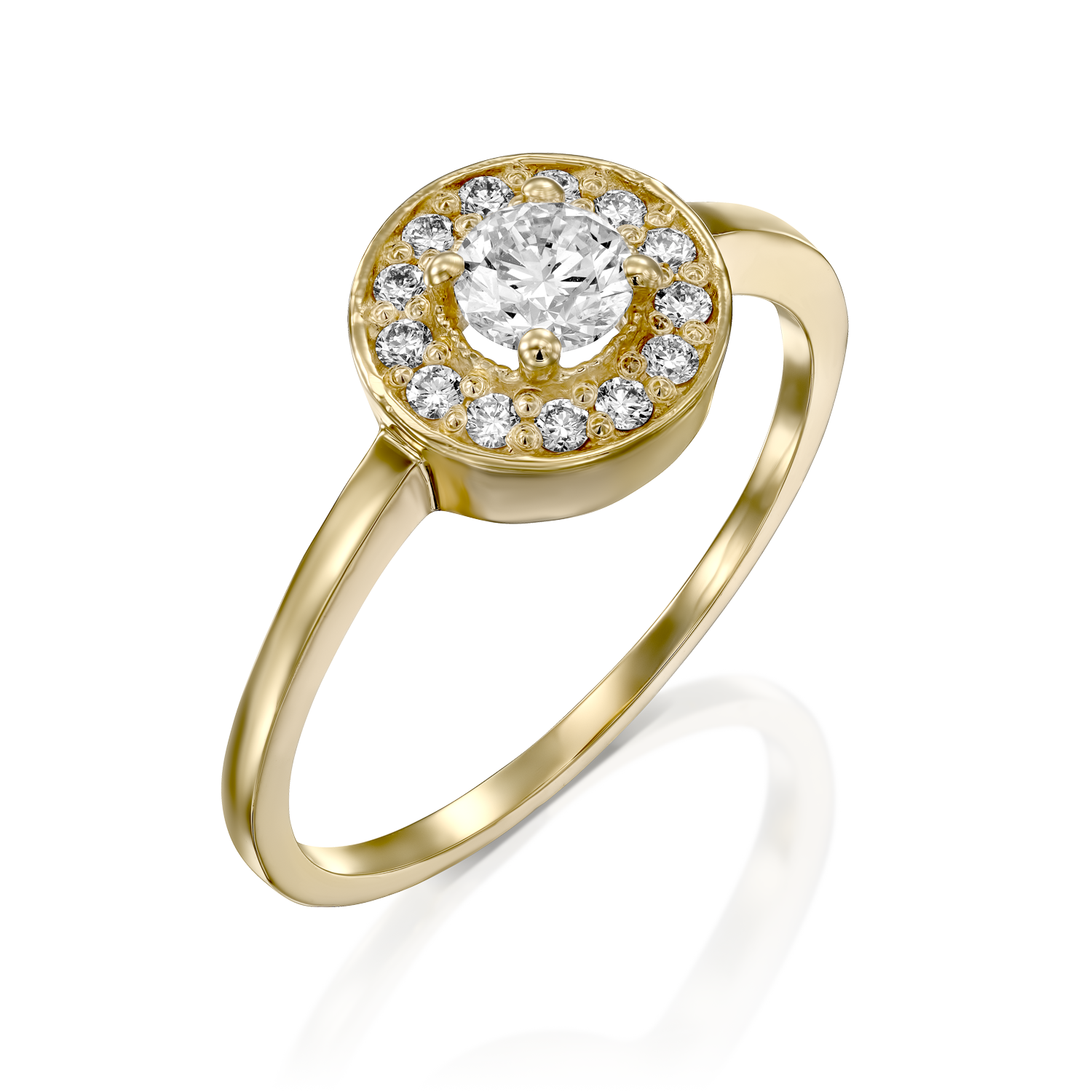 Bianca Gold Ring Diamonds