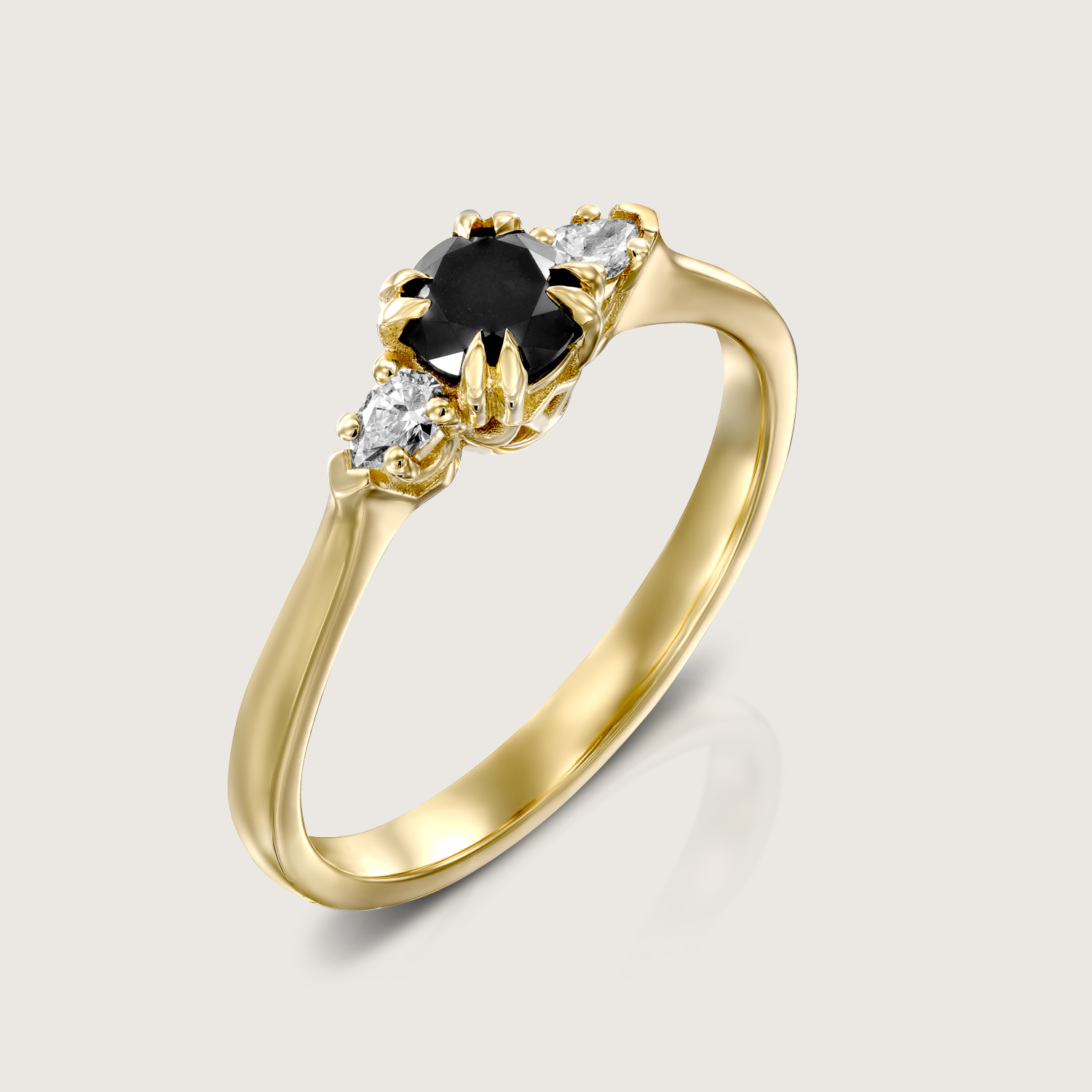 Emma With Black Center Diamond