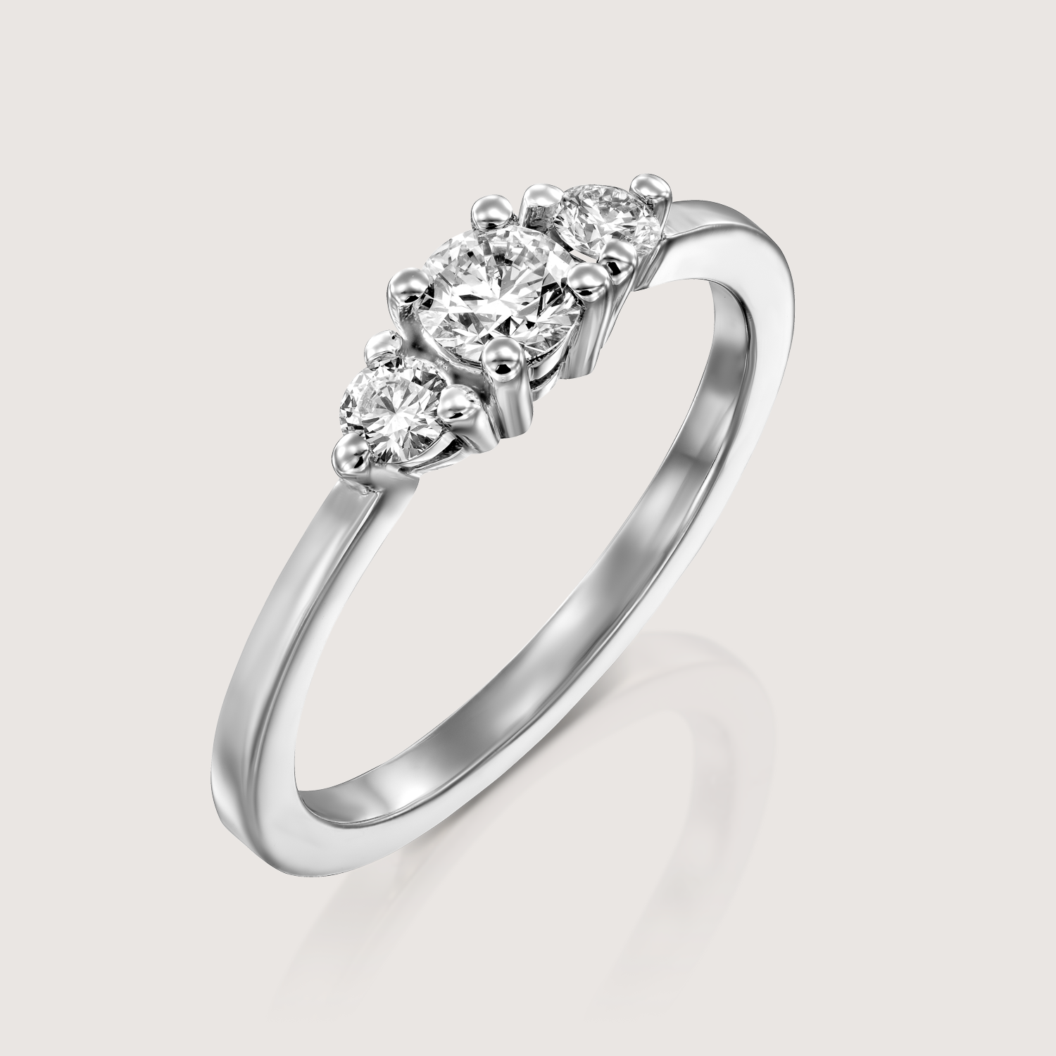 Audrey Gold Ring 4mm Diamond