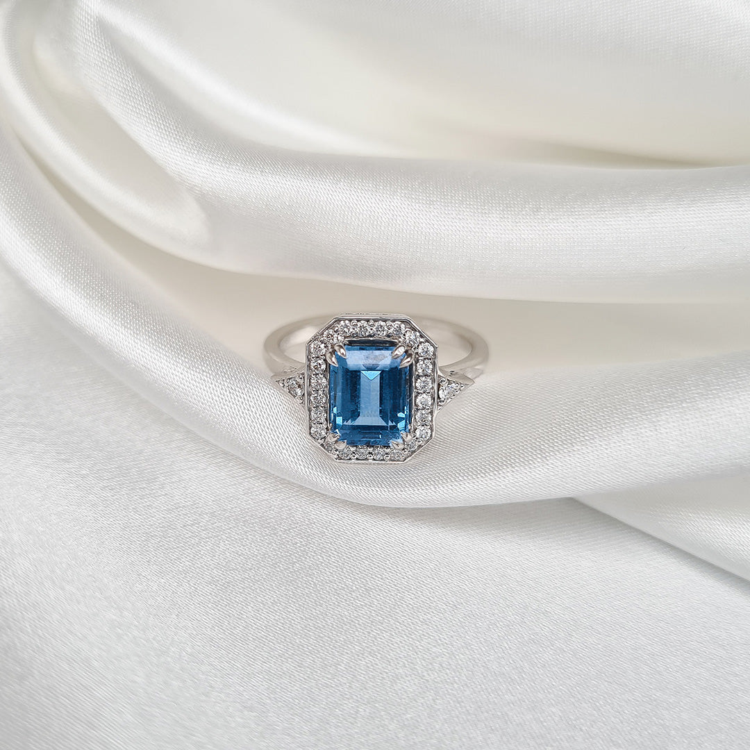 Katerina Ring With Blue Topaz