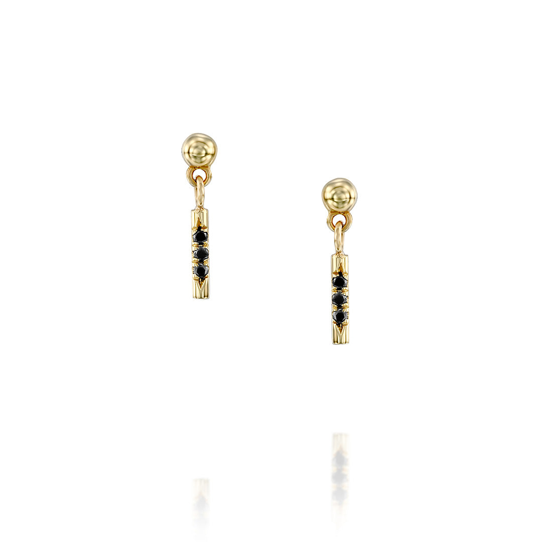 Shanon Earring Black Diamonds