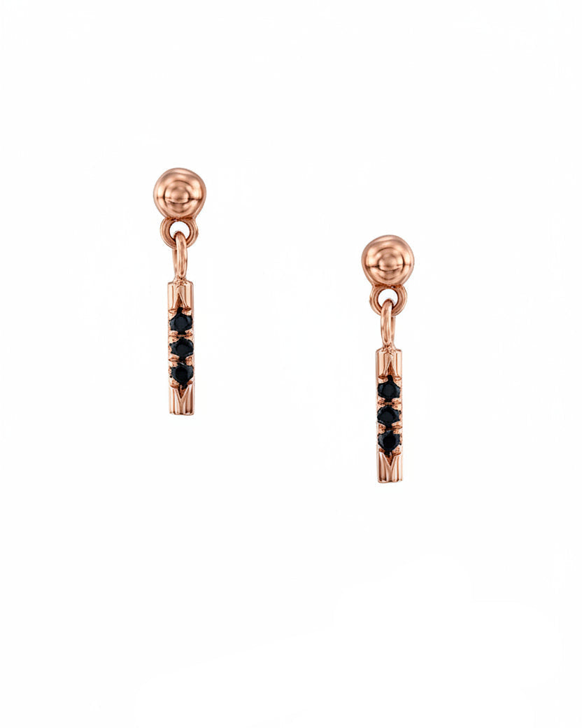 Shanon Earring Black Diamonds