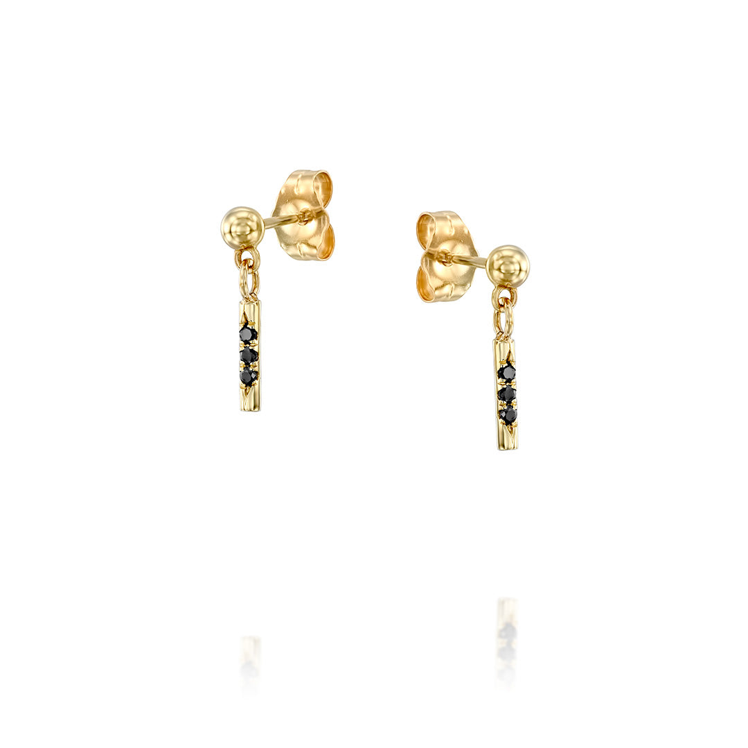 Shanon Earring Black Diamonds
