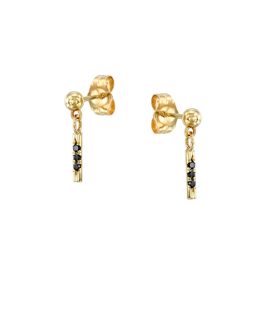 Shanon Earring Black Diamonds