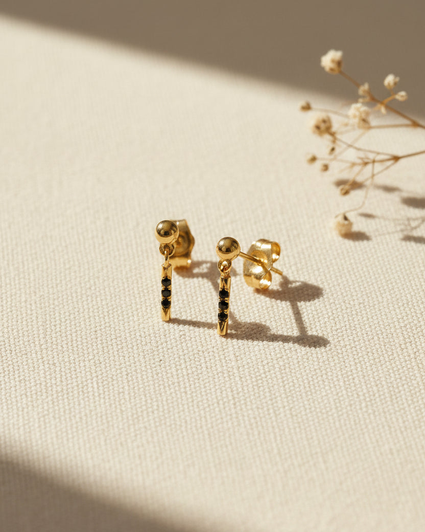 Shanon Earring Black Diamonds