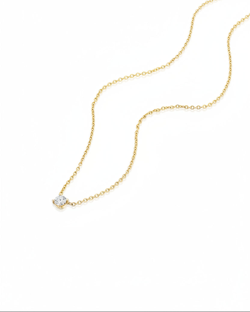 Annabelle Necklace White Diamond 4mm