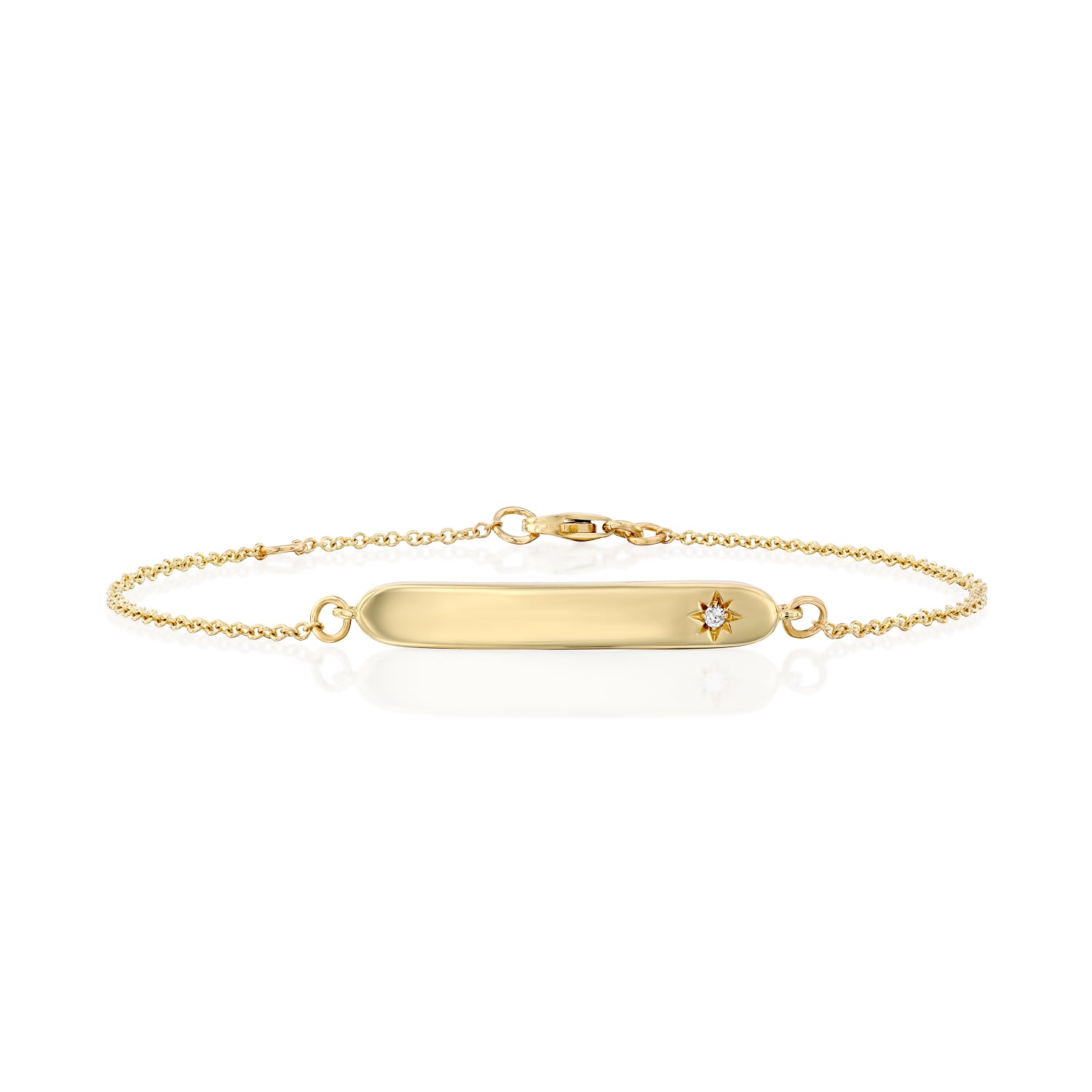 Florence Gold Bracelet With Star setting - Main Image